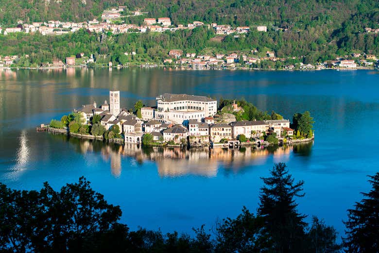 San Giulio Island and Lake Orta